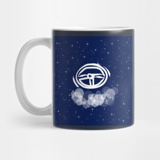 rudder, transport, travel, driver, adventure, technology, light, universe, cosmos, galaxy, shine, concept Mug